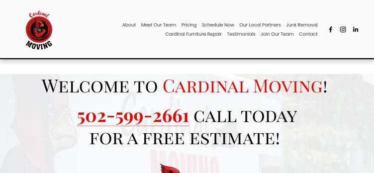 Screenshot Cardinal Moving