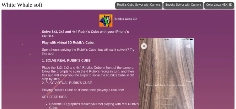 Screenshot 3D Rubik's Cube Solver