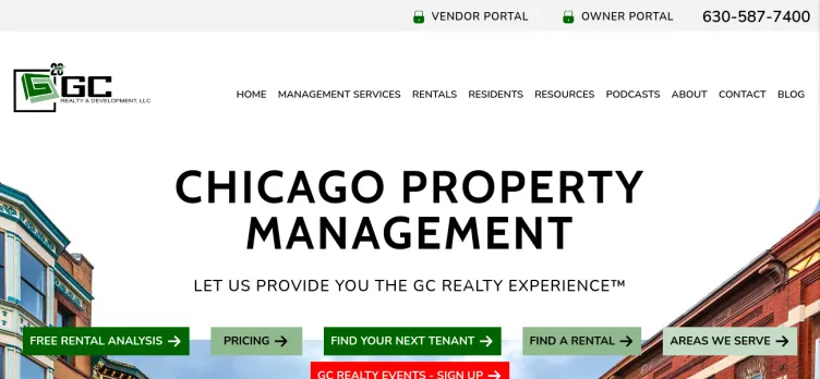 Screenshot GC Realty and Development