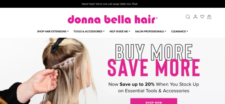 Screenshot Donna Bella hair