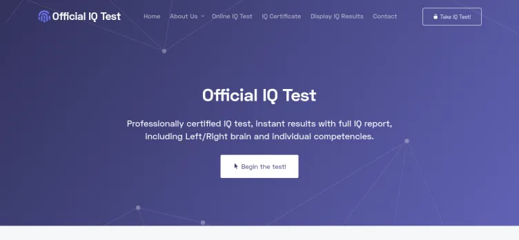 Screenshot Officialiqtests