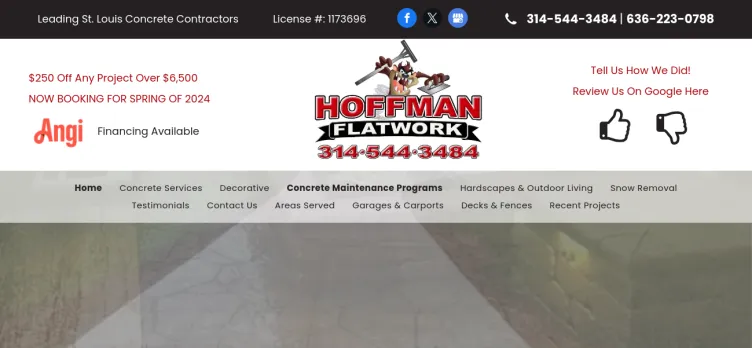 Screenshot Hoffman Flatwork