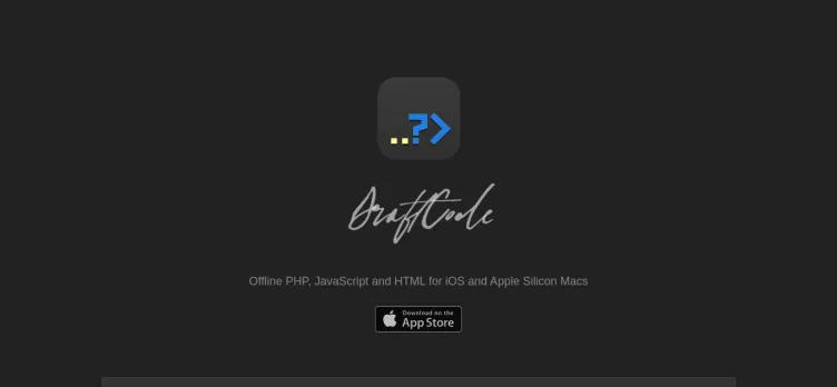 Screenshot DraftCode Offline PHP IDE