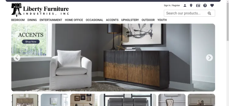 Screenshot Liberty Furniture Industries