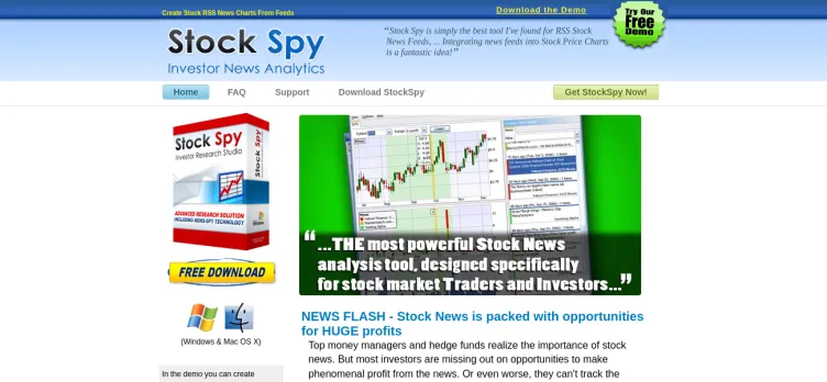 Screenshot StockSpy