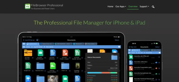 Screenshot FileBrowser Professional