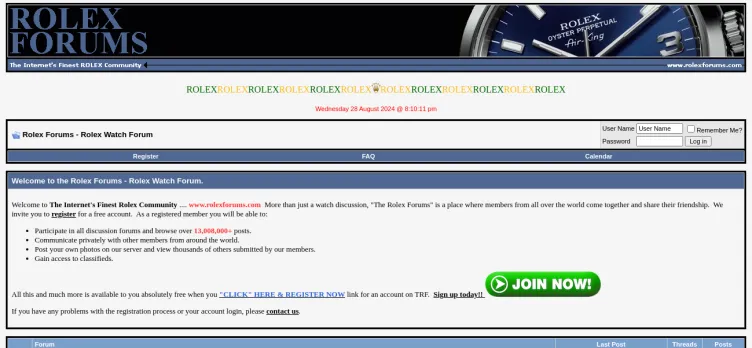 Screenshot Rolex Forums