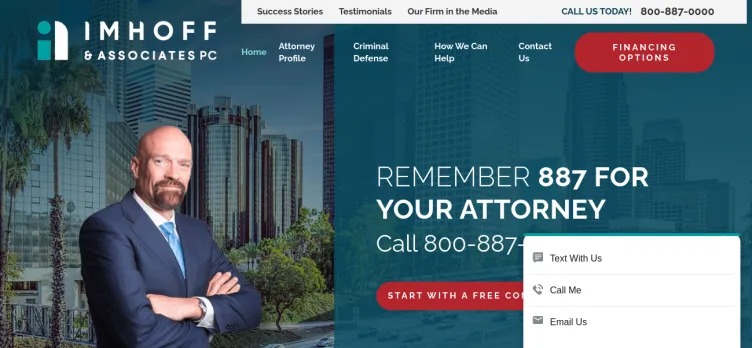 Screenshot Imhoff & Associates