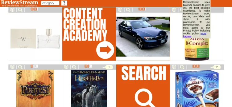 Screenshot ReviewStream