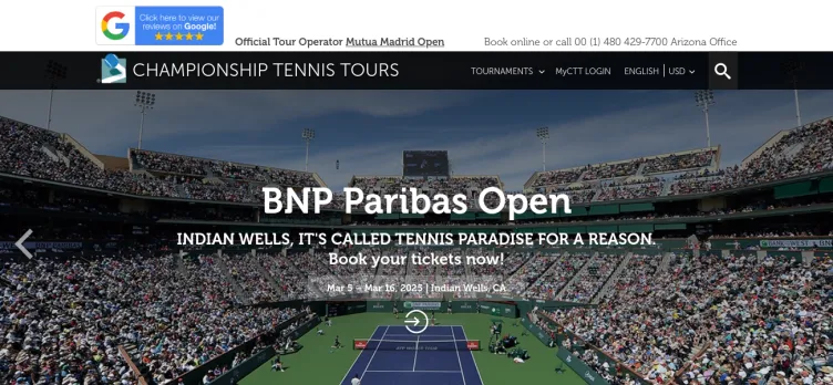 Screenshot Tennis Tours