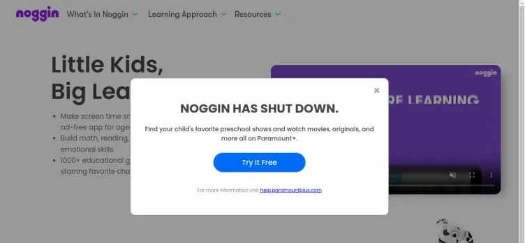 Screenshot Noggin Preschool Learning App