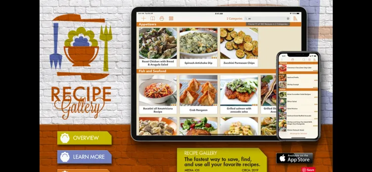 Screenshot Recipe Gallery