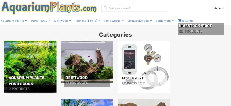 Screenshot AquariumPlants.Com