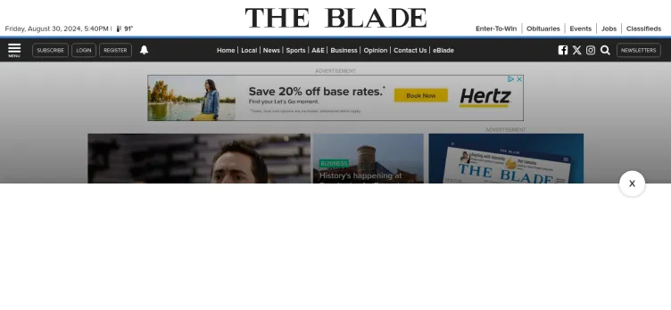 Screenshot The Toledo Blade