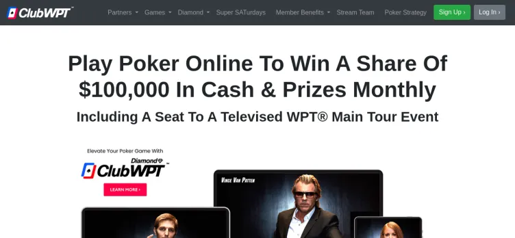 Screenshot ClubWPT