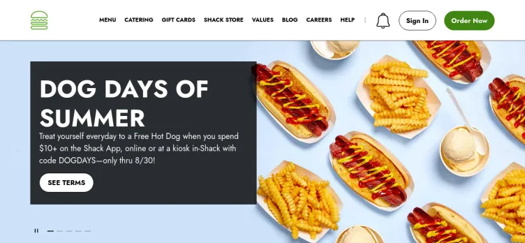 Screenshot Shake Shack