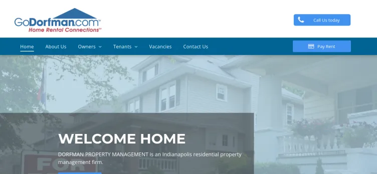 Screenshot Dorfman Property Management & Sales