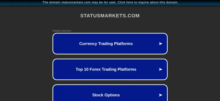 Screenshot Status Markets