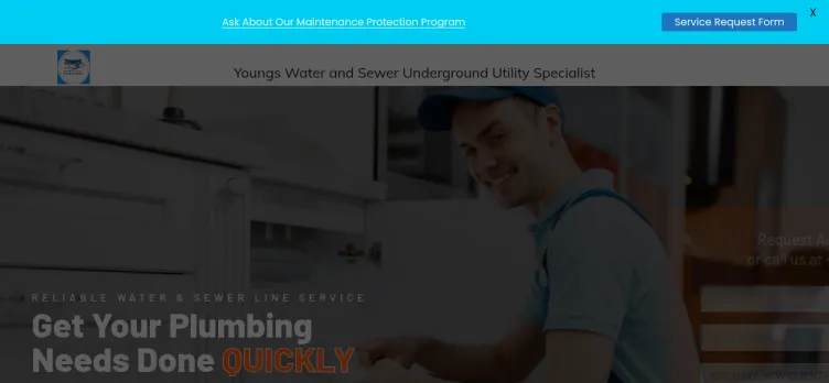 Screenshot Young's Water and Sewer