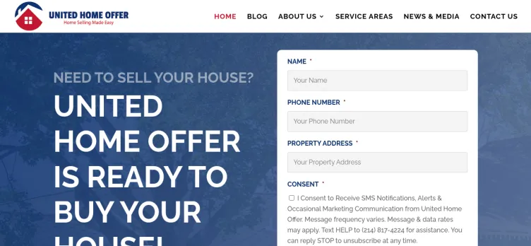 Screenshot United Home Offer