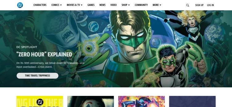 Screenshot DC Comics