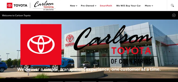 Screenshot Carlson Toyota