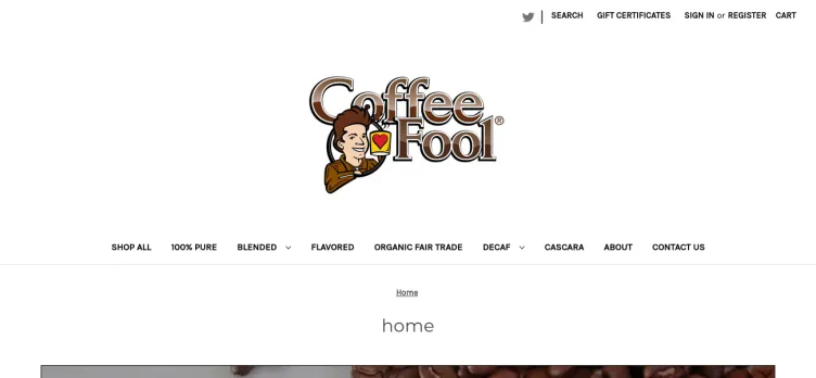 Screenshot Coffee Fool