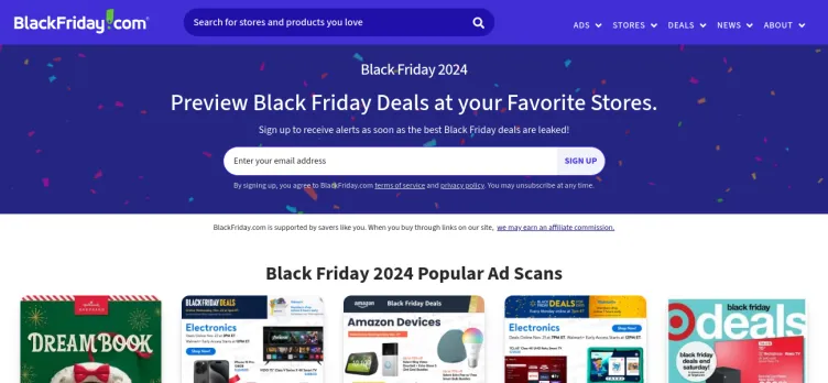 Screenshot BlackFriday.com