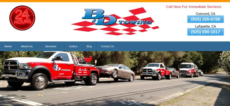 Screenshot B & D Towing