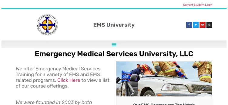 Screenshot Emergency Medical Services University