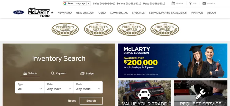 Screenshot Mark McLarty Ford