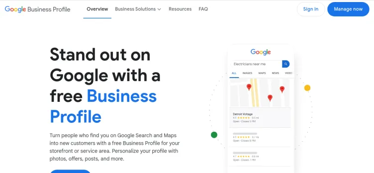 Screenshot Google My Business