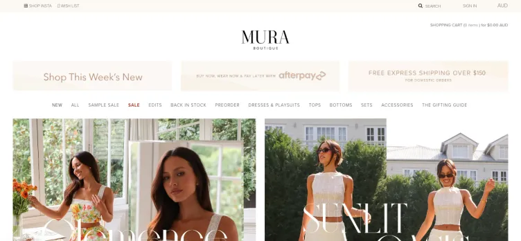 Screenshot Mura Boutique