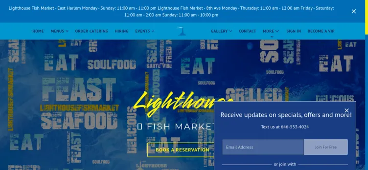 Screenshot Lighthouse Fish Market & Restaurant