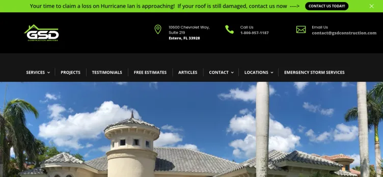 Screenshot GSD Construction Services