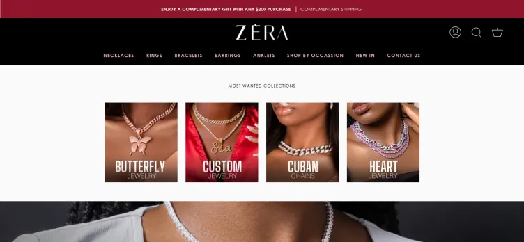 Screenshot Zera Jewels