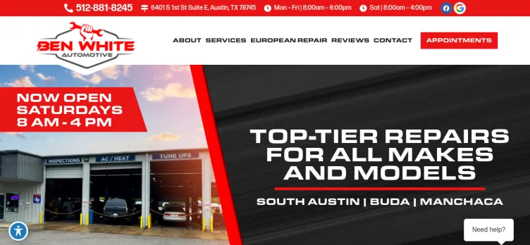 Screenshot South Austin Auto Repair