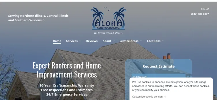 Screenshot Aloha Construction