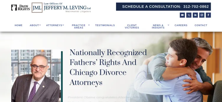 Screenshot Law Offices of Jeffery M. Leving