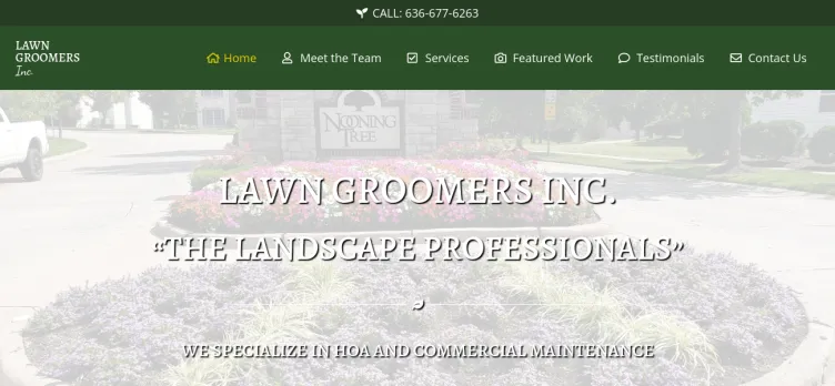 Screenshot Lawn Groomers