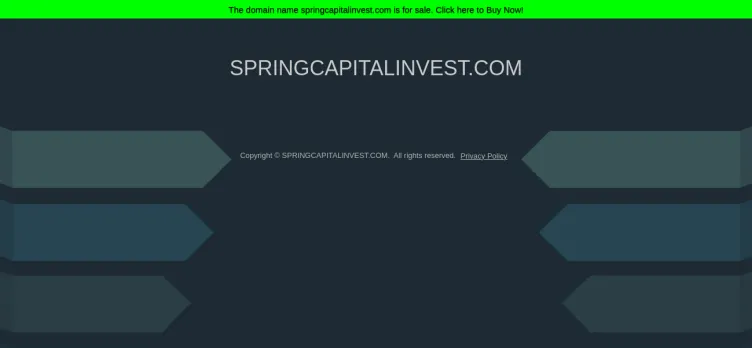 Screenshot Spring Capital Invest