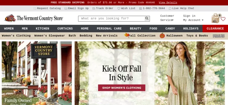 Screenshot The Vermont Country Store