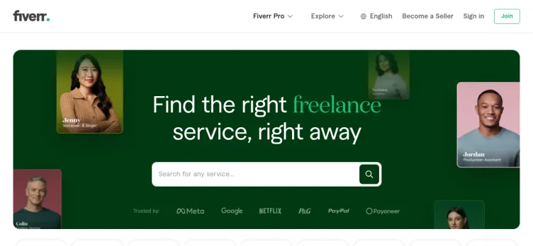 Screenshot Fiverr