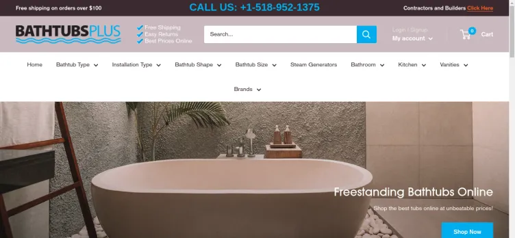 Screenshot Bathtubs Plus