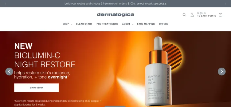 Screenshot Dermalogica