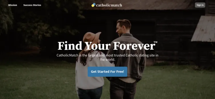 Screenshot CatholicMatch