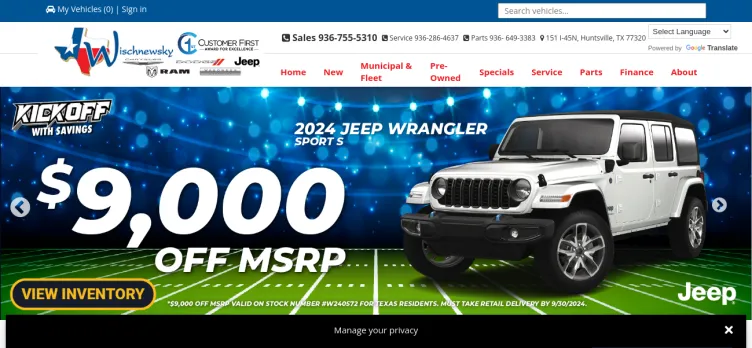 Screenshot Wischnewsky Chrysler Dodge Jeep Ram