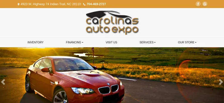 Screenshot Carolinas Auto Expo