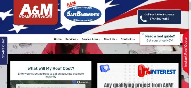 Screenshot A&M Home Services