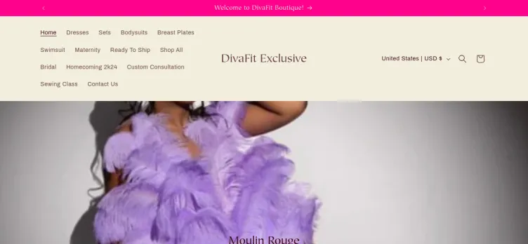 Screenshot Divafitboutique.net